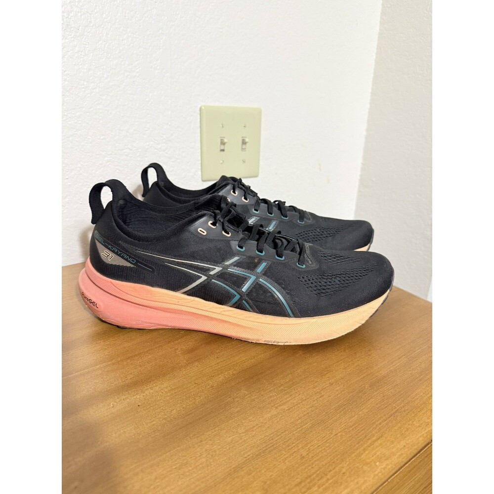ASICS GEL-Kayano 31 Black Salmon Running Shoes Men’s Size US 13 1011B867